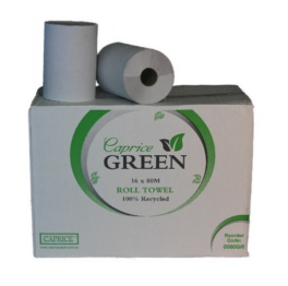 Caprice Green Roll Towel 16pk