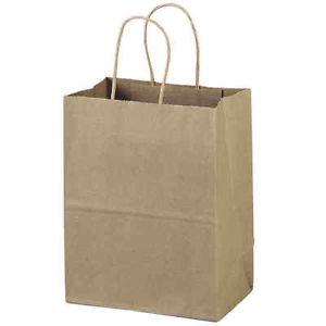 Brown Bag with Twist Handle 320x420x110mm (Pack of 50)