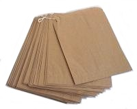 Paper Bag Brown 3 Square 100pk
