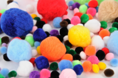 Pom Poms Asstd Colours 150pk