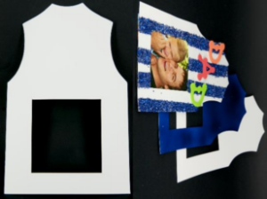 Paper Frame -Footy Jumper 10pk