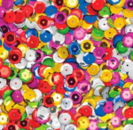 Sequins Cupped Asstd 100g