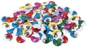 Joggle Eyes with Lashes 100pk