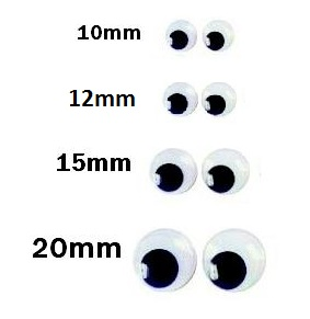 Joggle Eyes 20mm 100pk