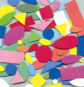 Foam Shapes Asst Colours 250pk