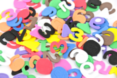 Foam Numbers 5cm 100pk