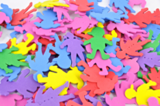 Foam Shapes Asstd Kids 160pk
