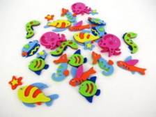 Foam Sticker Sea Creature 30pk