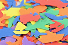 Foam Shapes Transport 300pk