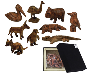 Wooden Animals Australian (Pack of 10)