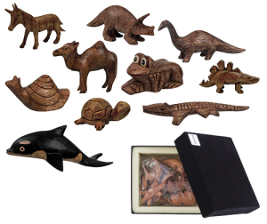 Wooden Animals General (Pack of 10)