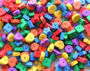 Foam Beads Assorted 300 pack