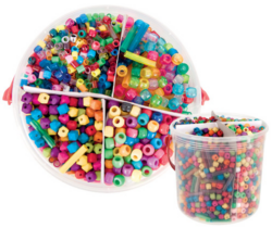 Plastic Threading Beads 655g