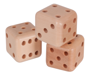 Wooden Dice (Set of 3)