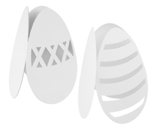 Cardboard 3D Easter Eggs (Pack of 30)
