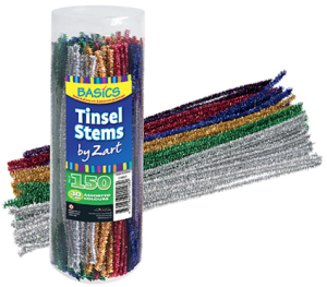 Zart Chenille Tinsel Asst 150p