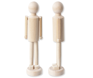 Wooden Figure on Stand