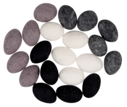 Felt Pebbles - Winter 20pk