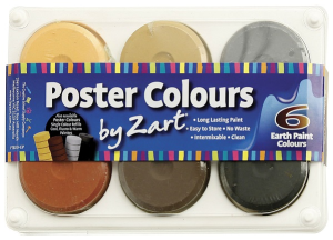 Watercolour Paint Block Set 6x Earth