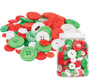 Christmas Buttons 600gm