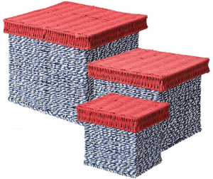 Rope Basket 3s Blue White Red