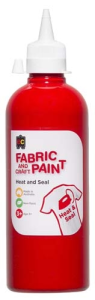 Fabric Paint 500ml Red