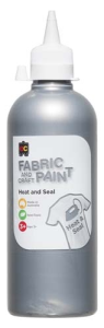 Fabric Paint 500ml Silver