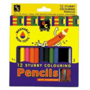 Pencils Stubby Colouring 12pk