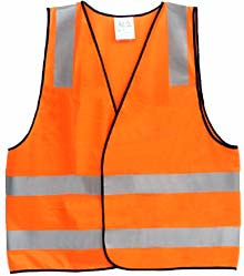 Safety Vest -Reflective Orange Large