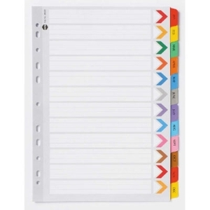 Dividers A4 Jan-Dec Tab