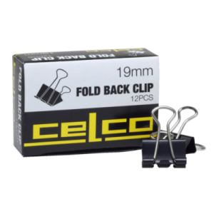 Foldback Clips 19mm 12pk