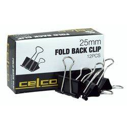 Foldback Clips 25mm 12pk