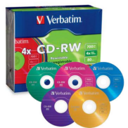 CD Re-Writable x4 5pk