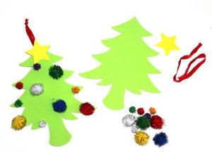 Christmas PomPom Tree Kit 10s