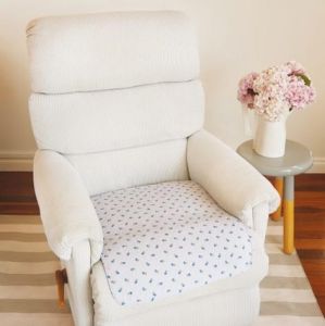 Waterproof Non-Slip Chair Pad Regular Medium 50x60cm 1000ml - Floral 1021F