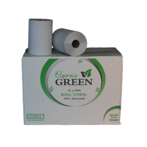 Caprice Green Roll Towel 16pk