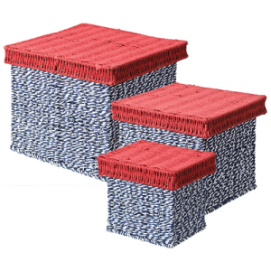 Rope Basket 3s Blue White Red