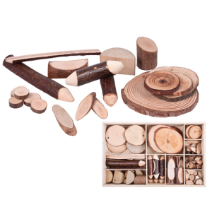 Wooden Pieces in Box