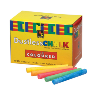 Chalk Coloured Dustless (Pack of 100)