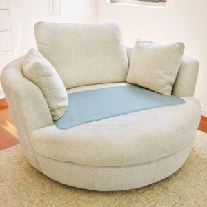 Waterproof Non-Slip Chair Pad Regular Large 54x87cm 1500ml - Pale Blue 1028P