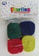 Mixed Colours Crepe Streamers (Pack of 4)