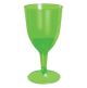 Plastic Wine Glasses 210ml - Green (Pack of 6)