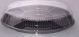 Oval Plastic 5 Compartment Serving Platter With Lid 500mm - Black (Each)