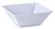Plastic Square Salad Bowl - White (Pack of 4) (185mm x 185mm)