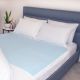 Waterproof & Absorbent Bed Pad - Rosie Double 138x100cm Light Blue AQBED2010-D-LB