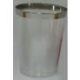 Silver Rimmed Plastic Drinking Cups Deluxe 275ml (Pk6)