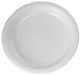 Plastic Plate 180mm White (50s) Deluxe FG