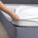 Minappi Fitted Waterproof Bed Sheet Mattress Protector Queen 153x203cm Waterproof White FWPS-Q-WHT