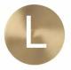 X-Ray Brass 'L' 20mm Round