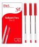 Pen 1.00mm Ballpoint Medium Red Stat (Pack of 12)